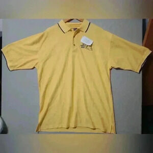 Port Authority Yellow Polo "The Donkey Romp" Democrat Shirt Preppy Sz XL Casual